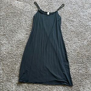 GAP BODY Elegant Black buttery soft midi Slip Dress small NWOT